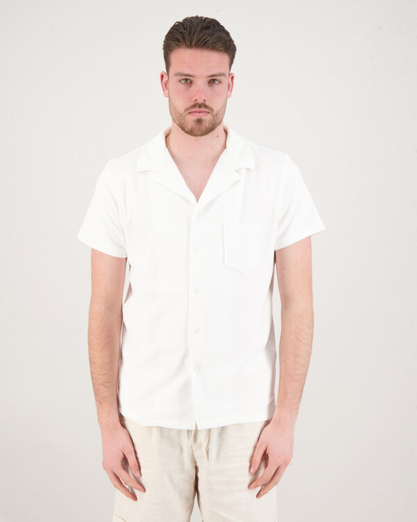 Terry Towelling Shirt White