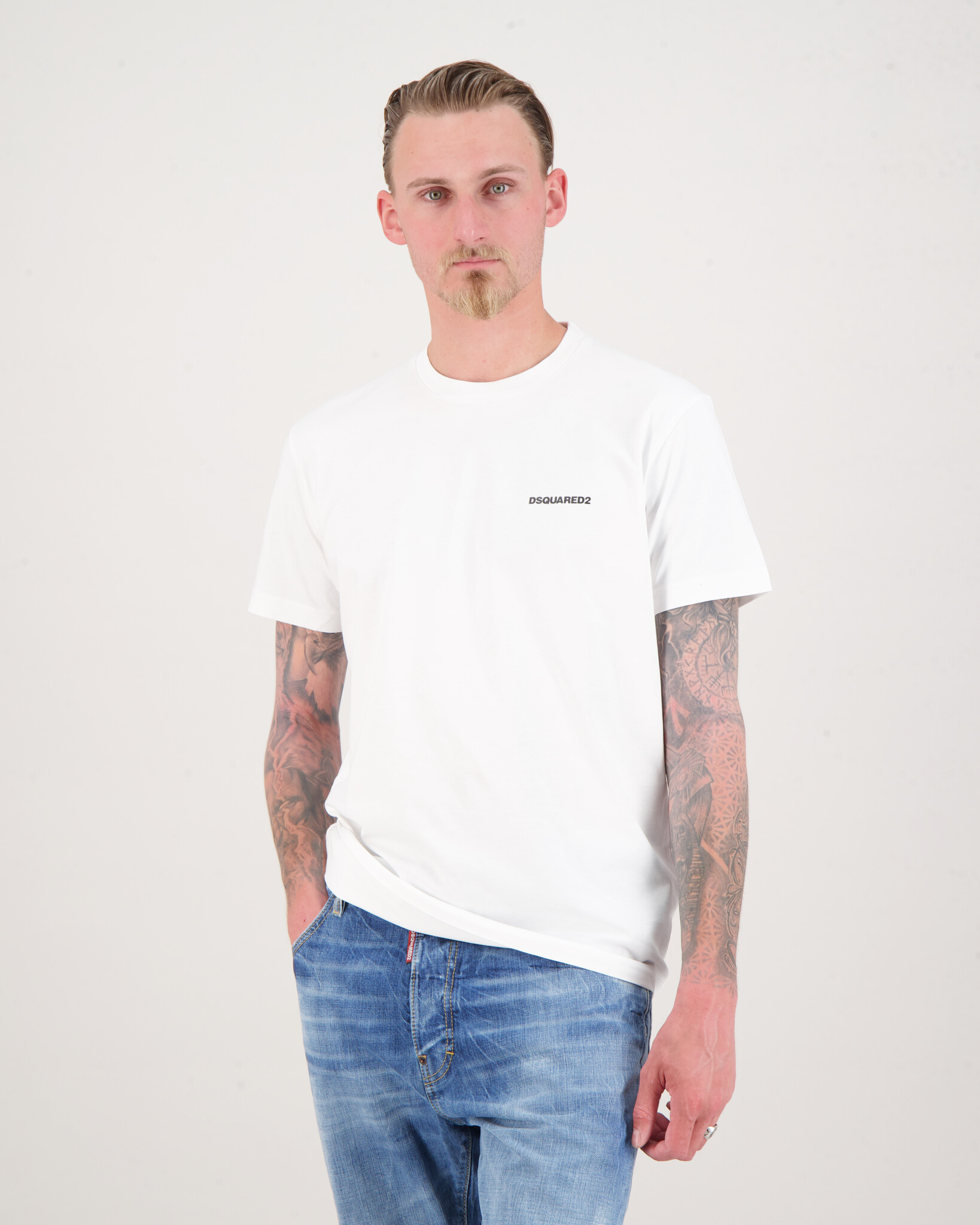 Dsquared2 Ceresio Map T-Shirt weiß - Beachim