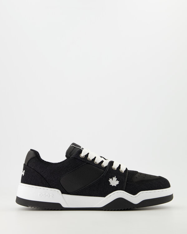 Spiker Lace-Up Low Top Sneakers Zwart