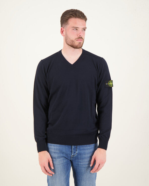 501C4 Knitwear V Hals Sweater Navy