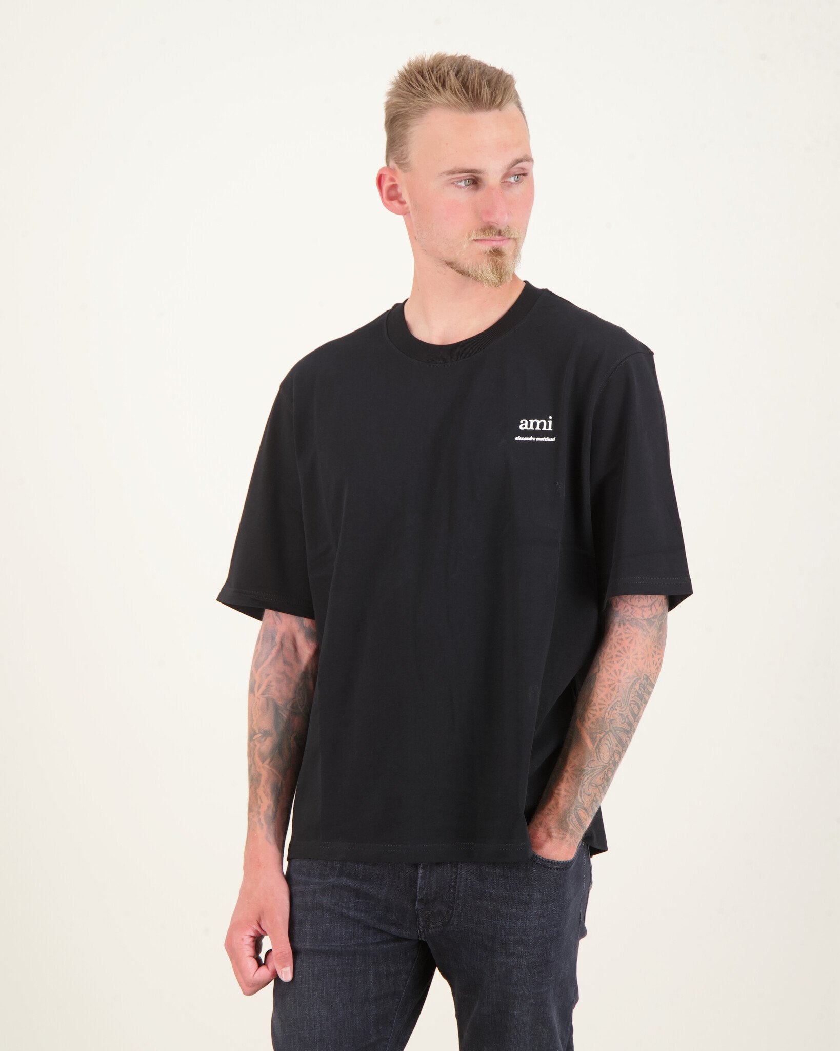 Ami Paris Alexandre Mattiussi T-Shirt Black - Beachim