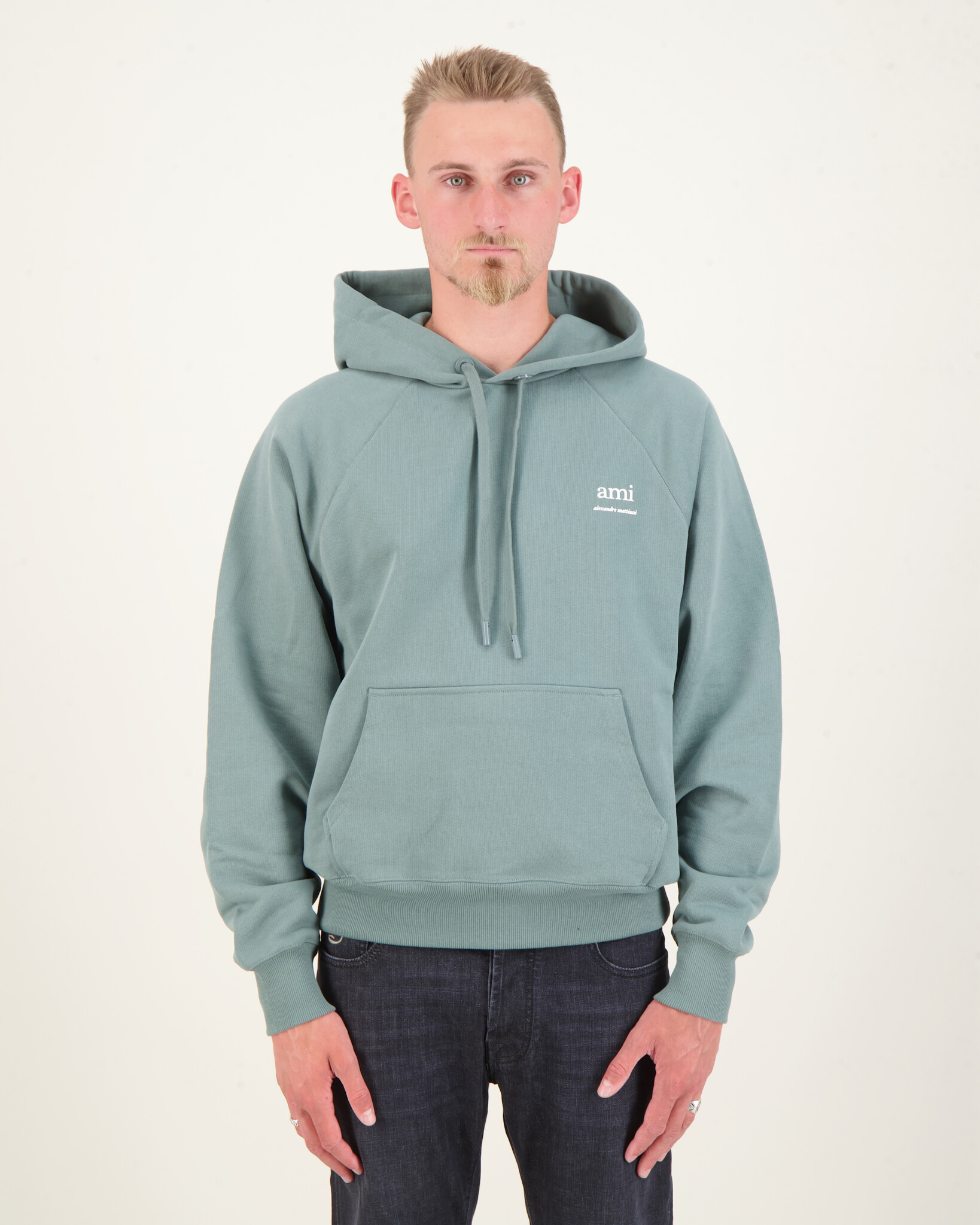 Ami Paris Alexandre Mattiussi Hoodie Green - Beachim Ami Paris Alexandre Mattiussi Hoodie Green - Beachim