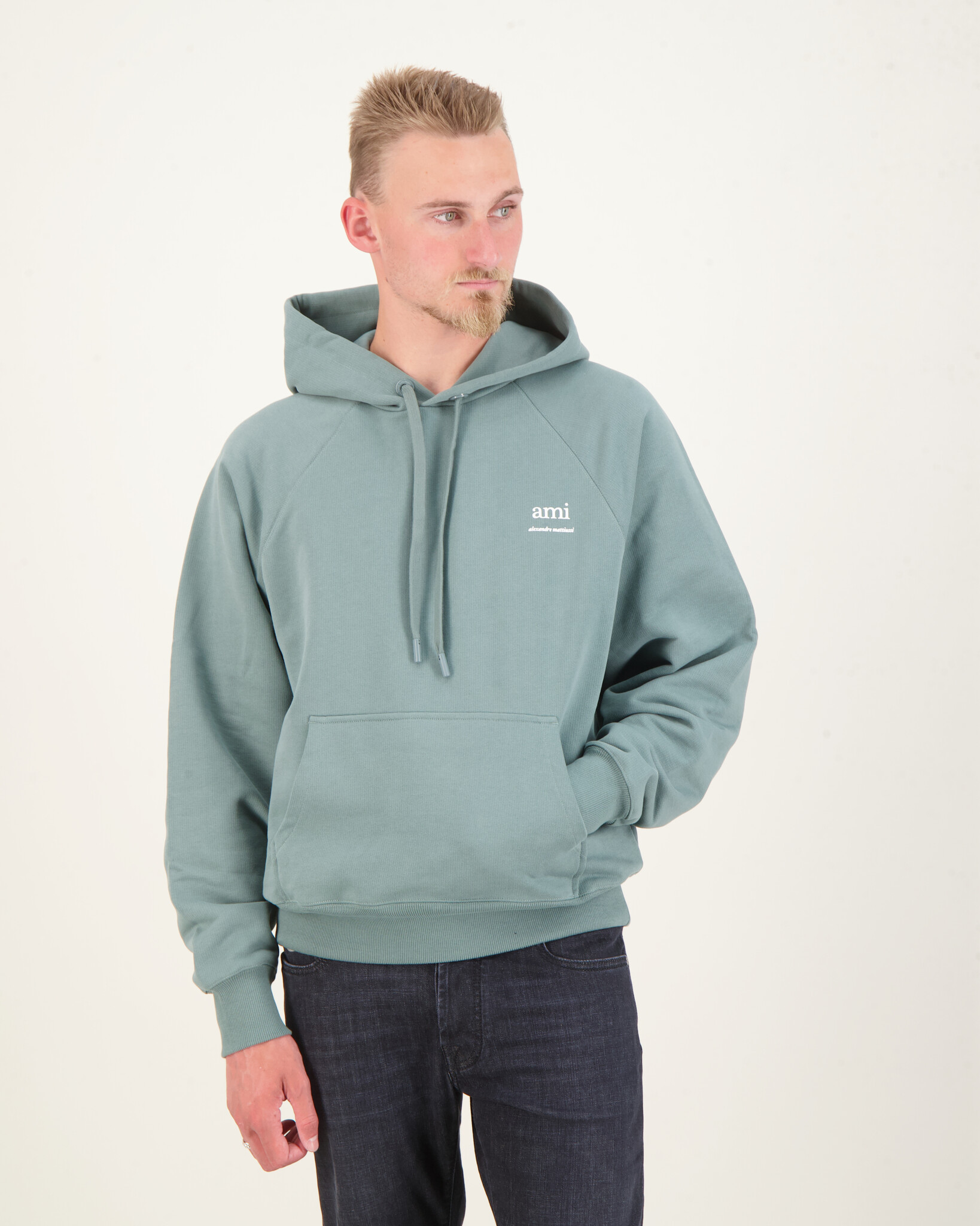 Ami Paris Alexandre Mattiussi Hoodie Green - Beachim Ami Paris Alexandre Mattiussi Hoodie Green - Beachim