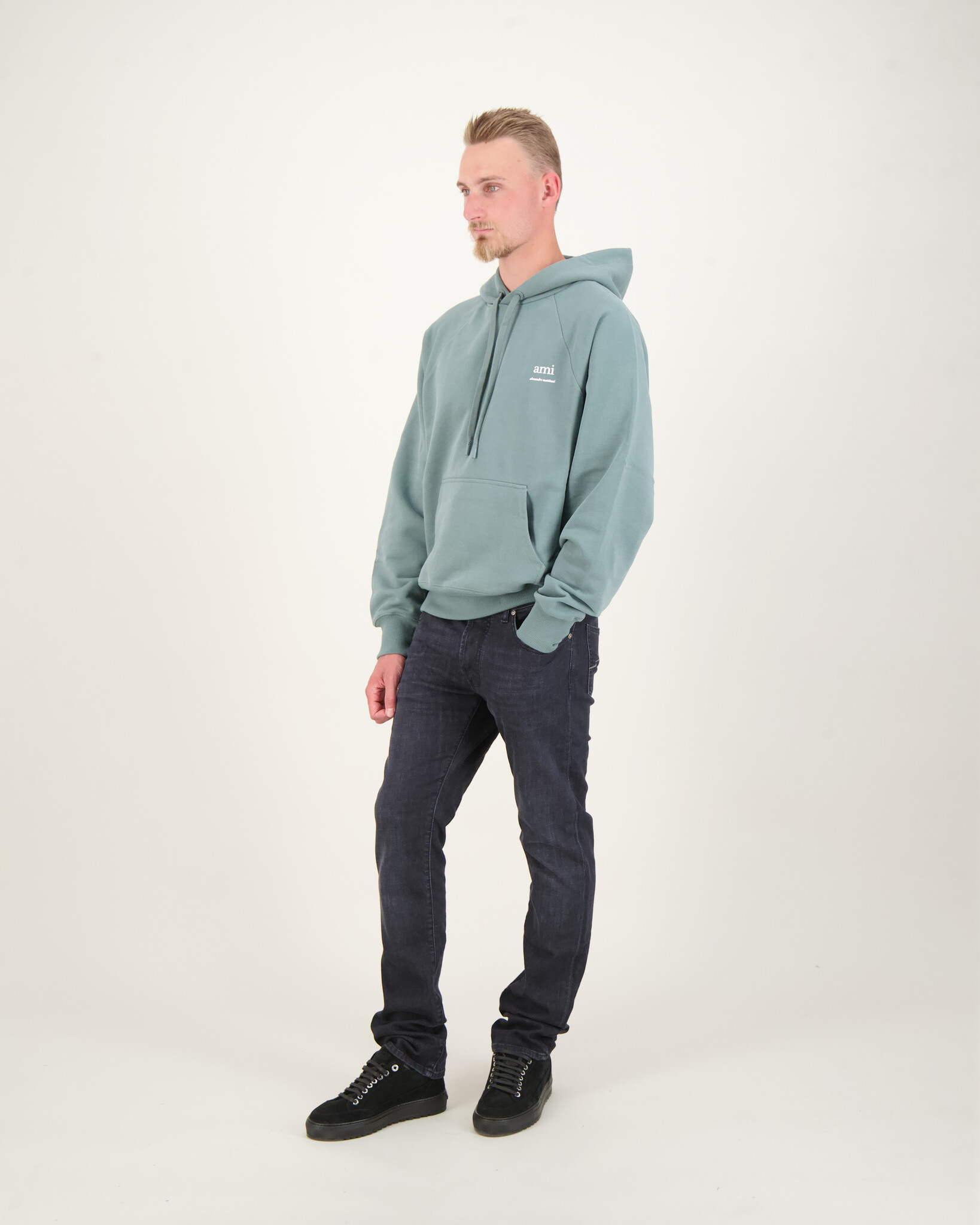 Ami Paris Alexandre Mattiussi Hoodie Green - Beachim Ami Paris Alexandre Mattiussi Hoodie Green - Beachim
