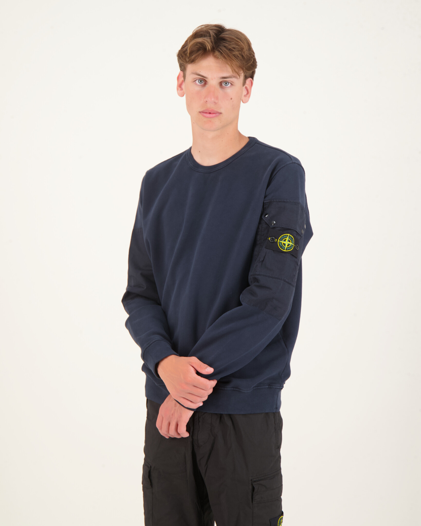 Stone island crew neck navy outlet