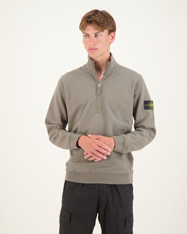 63420 Felpa Half Zip Sweater Walnuss