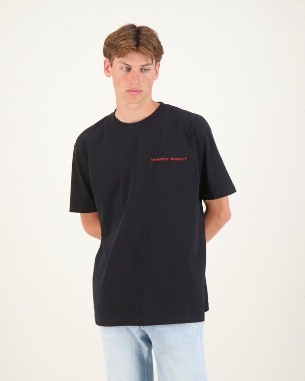 Teletekst T-Shirt Zwart