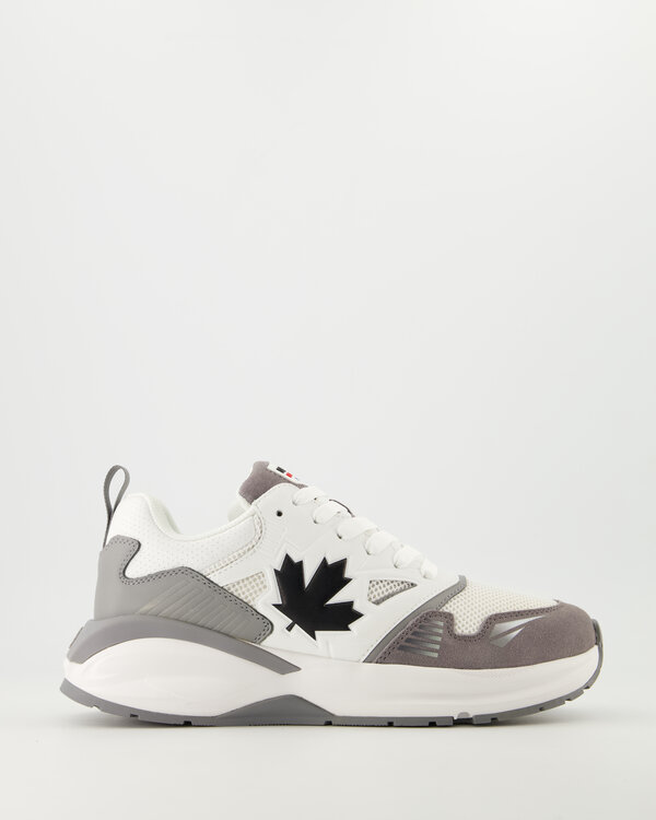 Dash Lace-Up Low Top Sneakers Wit