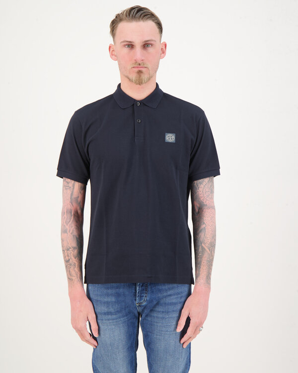 22R39 Polo Regular-Fit T-Shirt Black