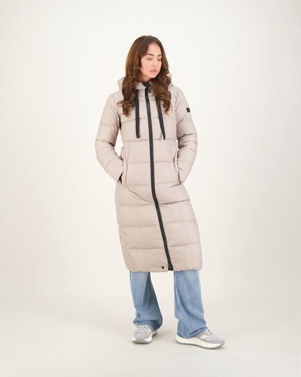 Nunki MQS  Long Down Jacket Beige