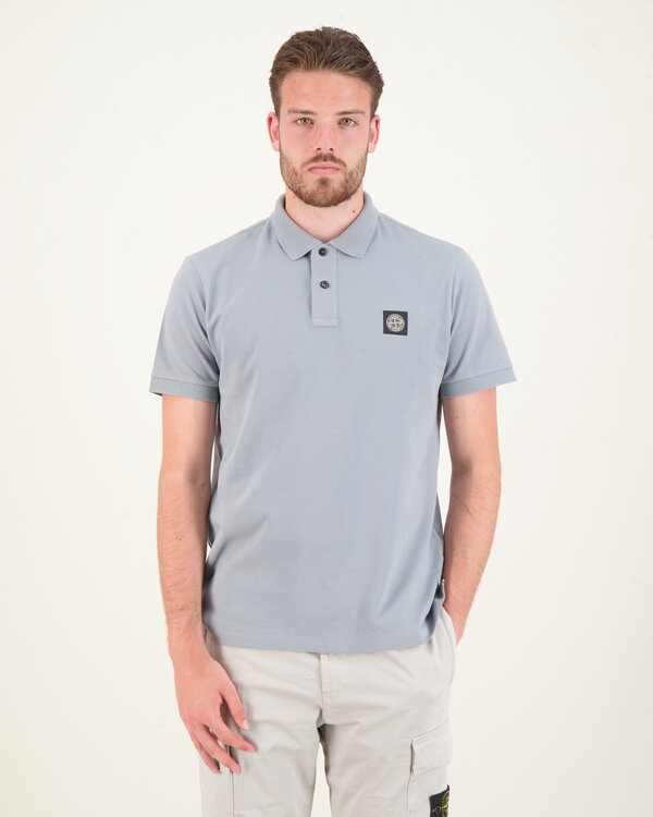 2SC17 Basic Slim Fit Polo Grün-Grau