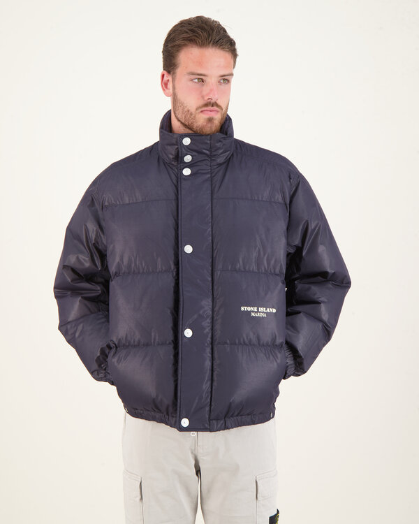 446X1 Ripstop Cover Down S.I Marina Jacket Ink Blauw