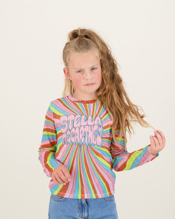 Stella Graphic Mesh Top Multi