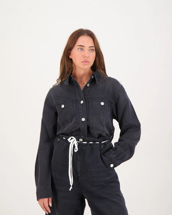 Talbot Faded Denim Shirt Schwarz