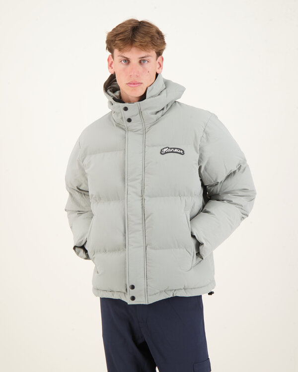 Signature Puffer Jacket Grijs