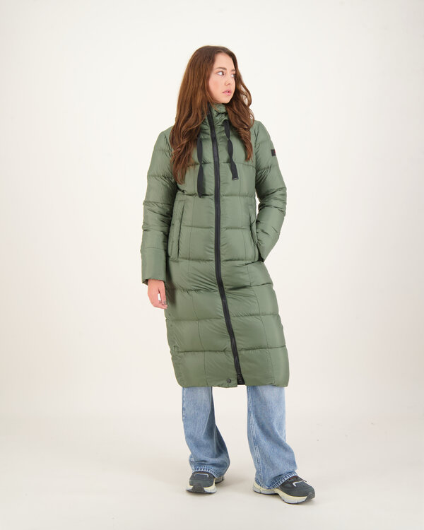 Nunki MQS  Long Down Jacket Groen