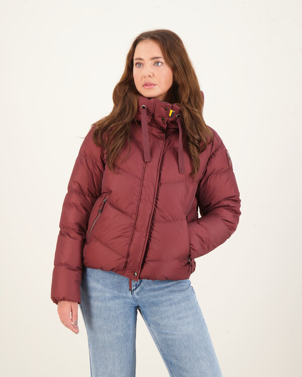 Verna Hooded Down Jacket Bordeaux