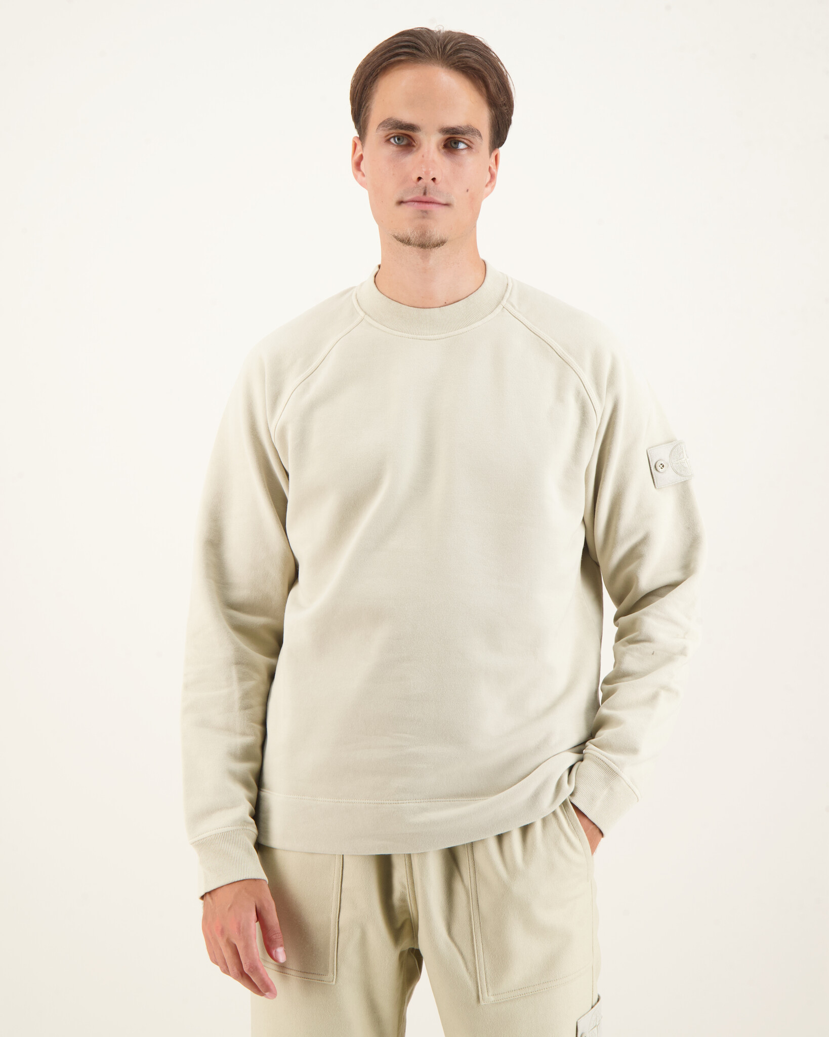 Stone Island 629F7 Sweater Crewneck Ghost Beige Beachim