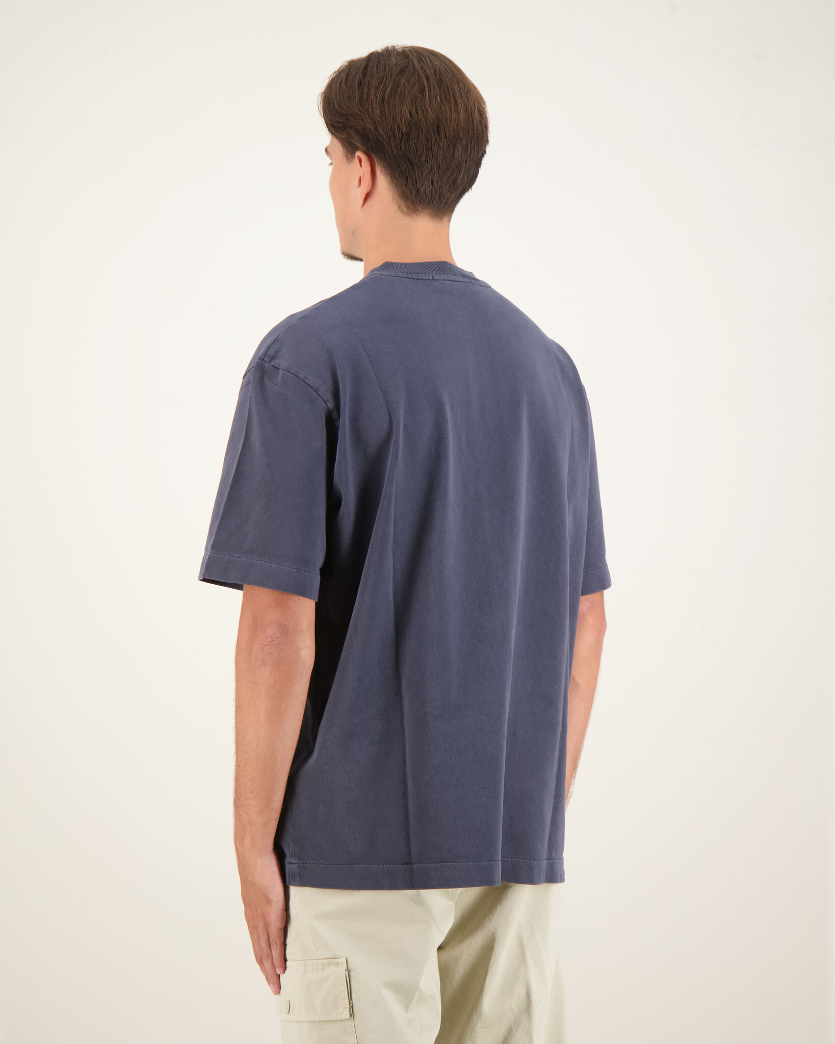 Stone Island 207X4 24/2 Ghost Cotton Jersey Old T-Shirt Ink Stone Island 207X4 24/2 Ghost Cotton Jersey Old T-Shirt Ink