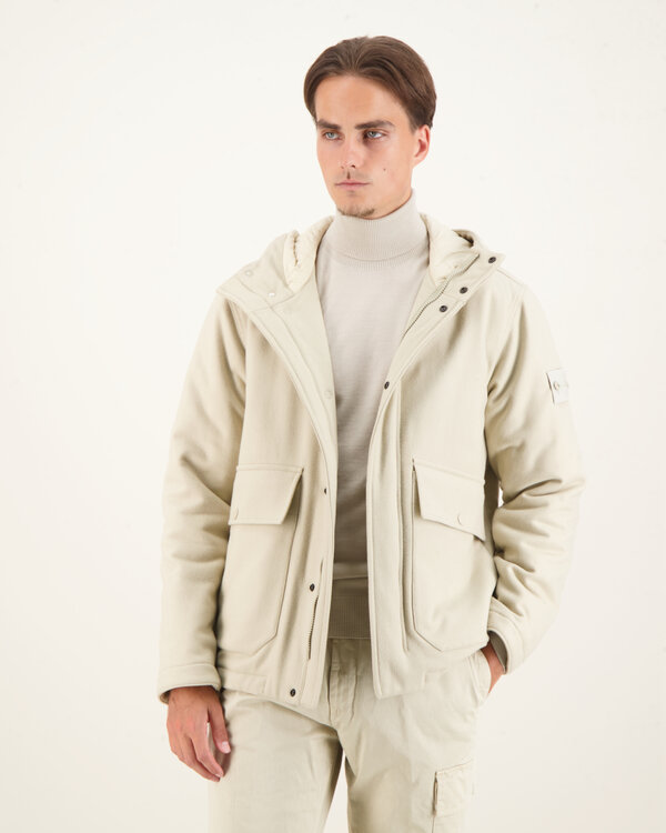 454F4 Flanella Lana Primaloft Ghost Jacket Beige