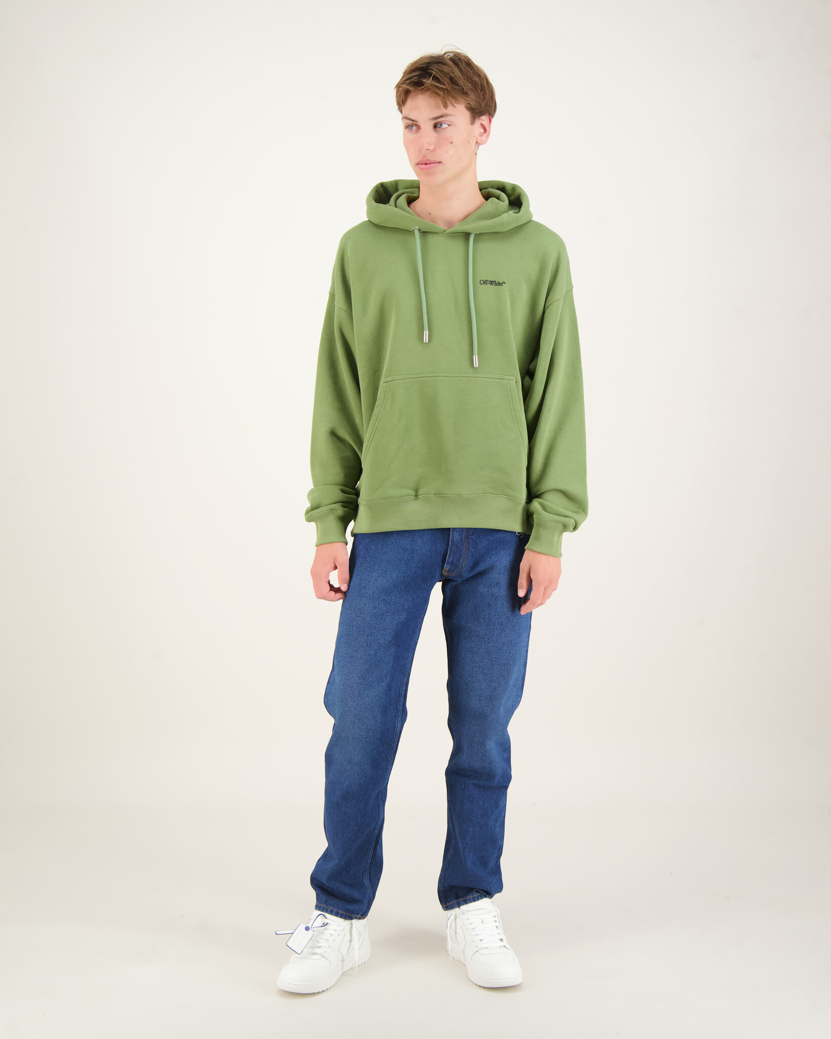 【関税込み】OFF-WHITE WINDY ARROW LOGO HOODIE Off-White Windy Arrow Zip Skate Hoodie - Men