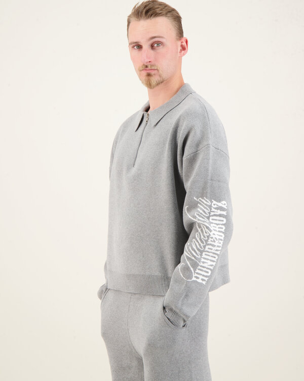 Sportster Knitted Sweater Grijs