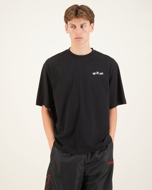 Flower Arrow Skate T-shirt Zwart