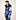 Camo NYL Rip Down Puffer Blauw