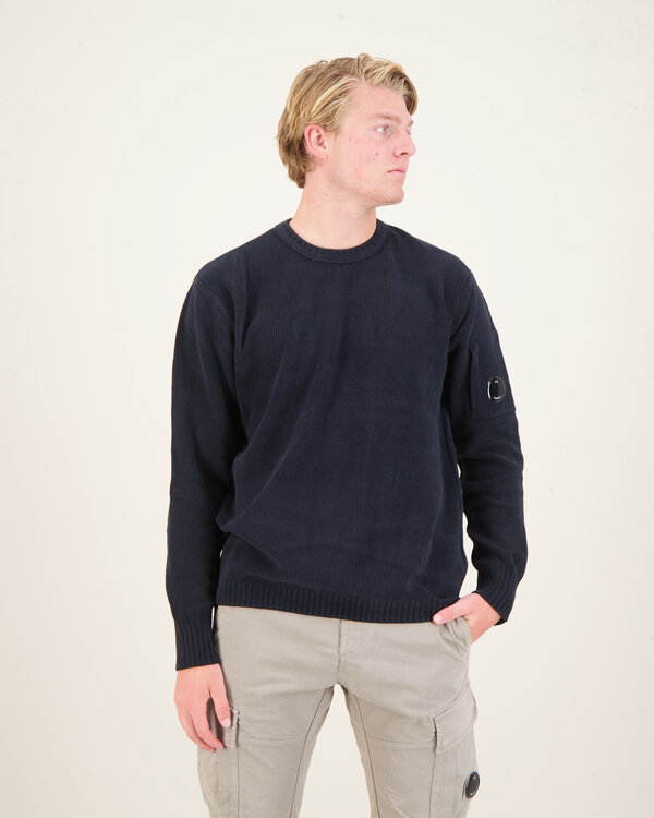 Knitted Crewneck Sweater Navy