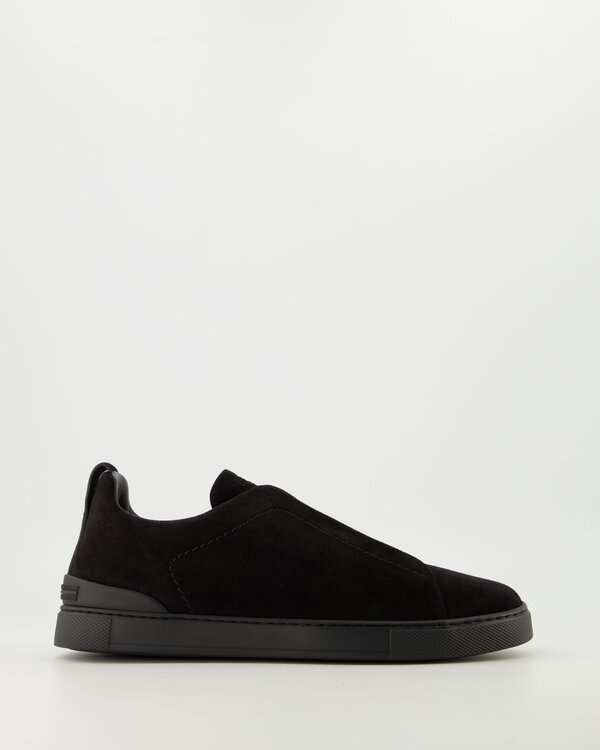 Zegna Sneaker Low Top Triple Stitch Black Sneaker Low Top Triple Stitch Black