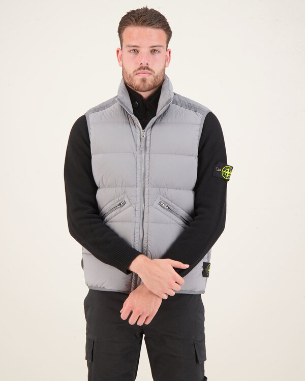 G0828 Sleeveless Realdown Jacket Groen-Grijs