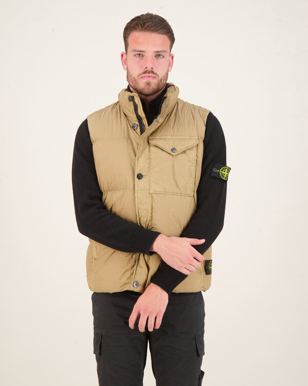 G0223 Sleeveless Garment Dyed Crinkle Preps R-NY Down Jacket Biscuit