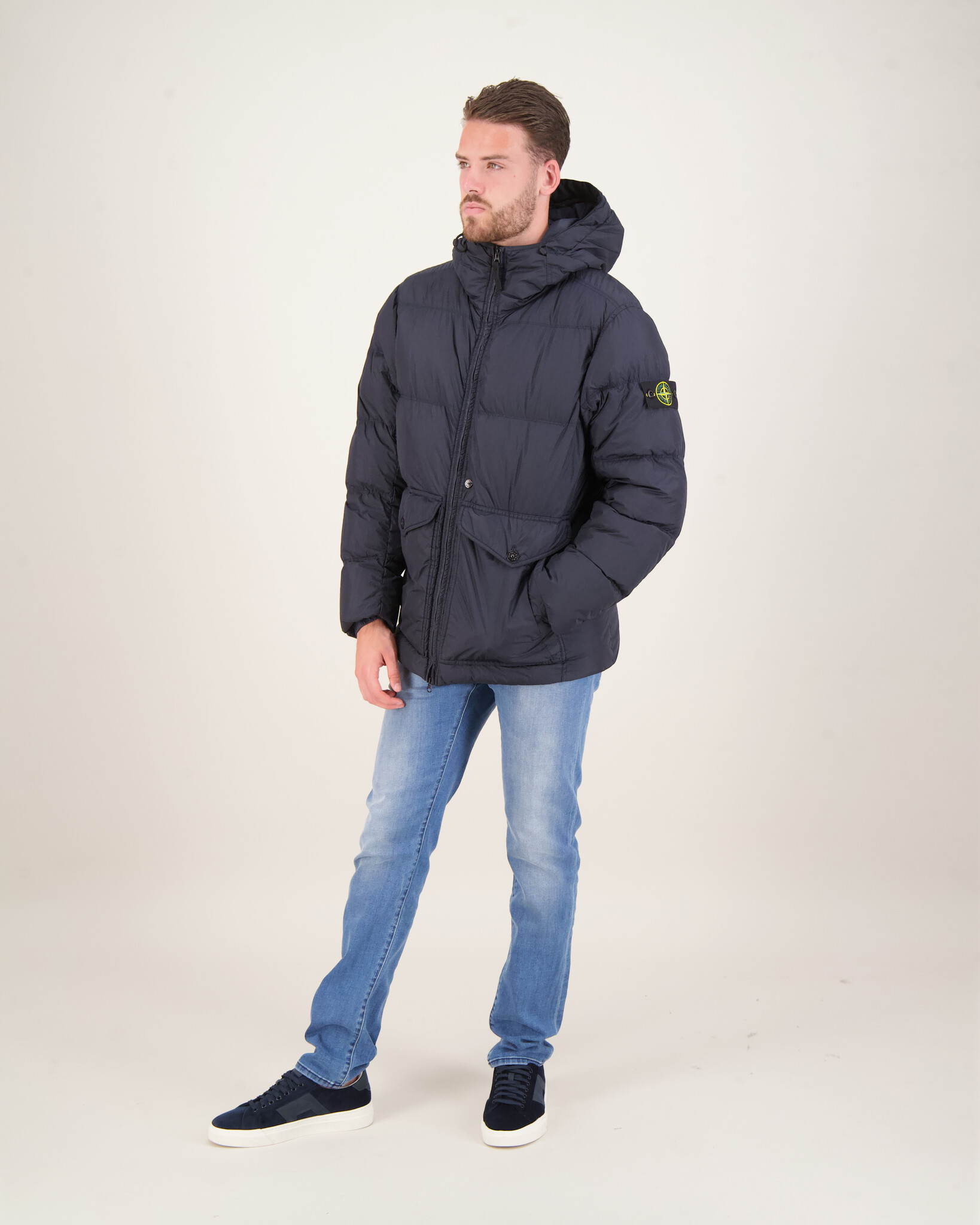 Stone Island Garment Dyed Crinkle Reps R-NY Down Navy - Beachim Stone Island Garment Dyed Crinkle Reps R-NY Down Navy - Beachim