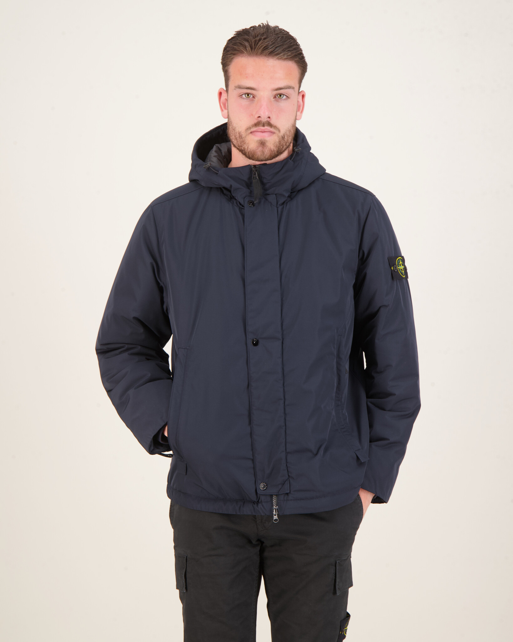 Stone Island 43426 Micro Twill Down Jacket Navy Beachim