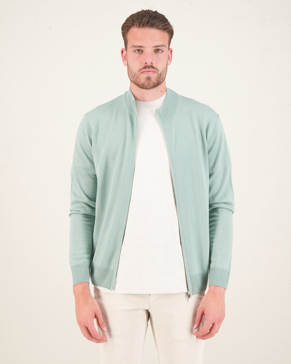 Bomber Zip Vest Green