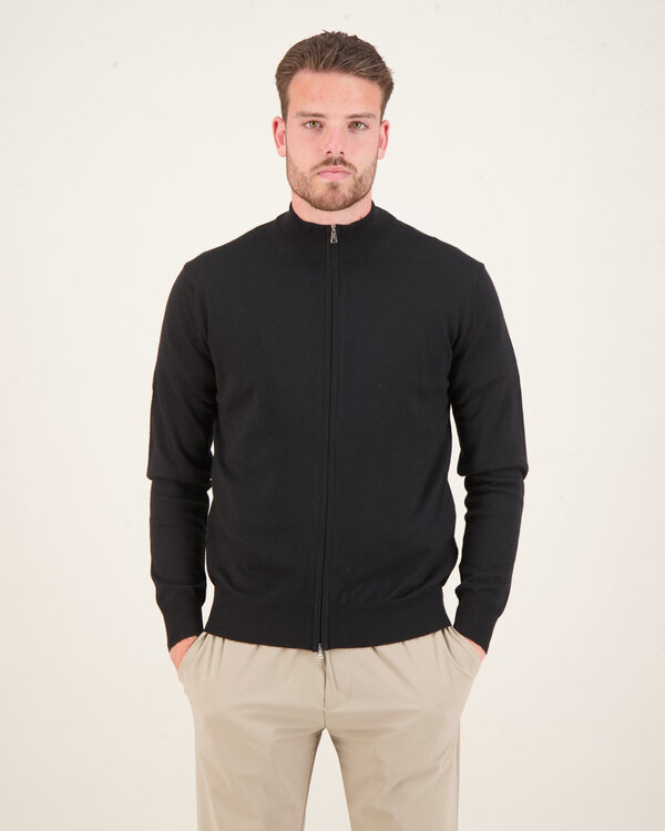 Bomber Zip Vest Black