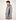 Luxe Wool Silk Parka Licht Grijs
