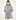 Luxe Wool Silk Parka Licht Grijs