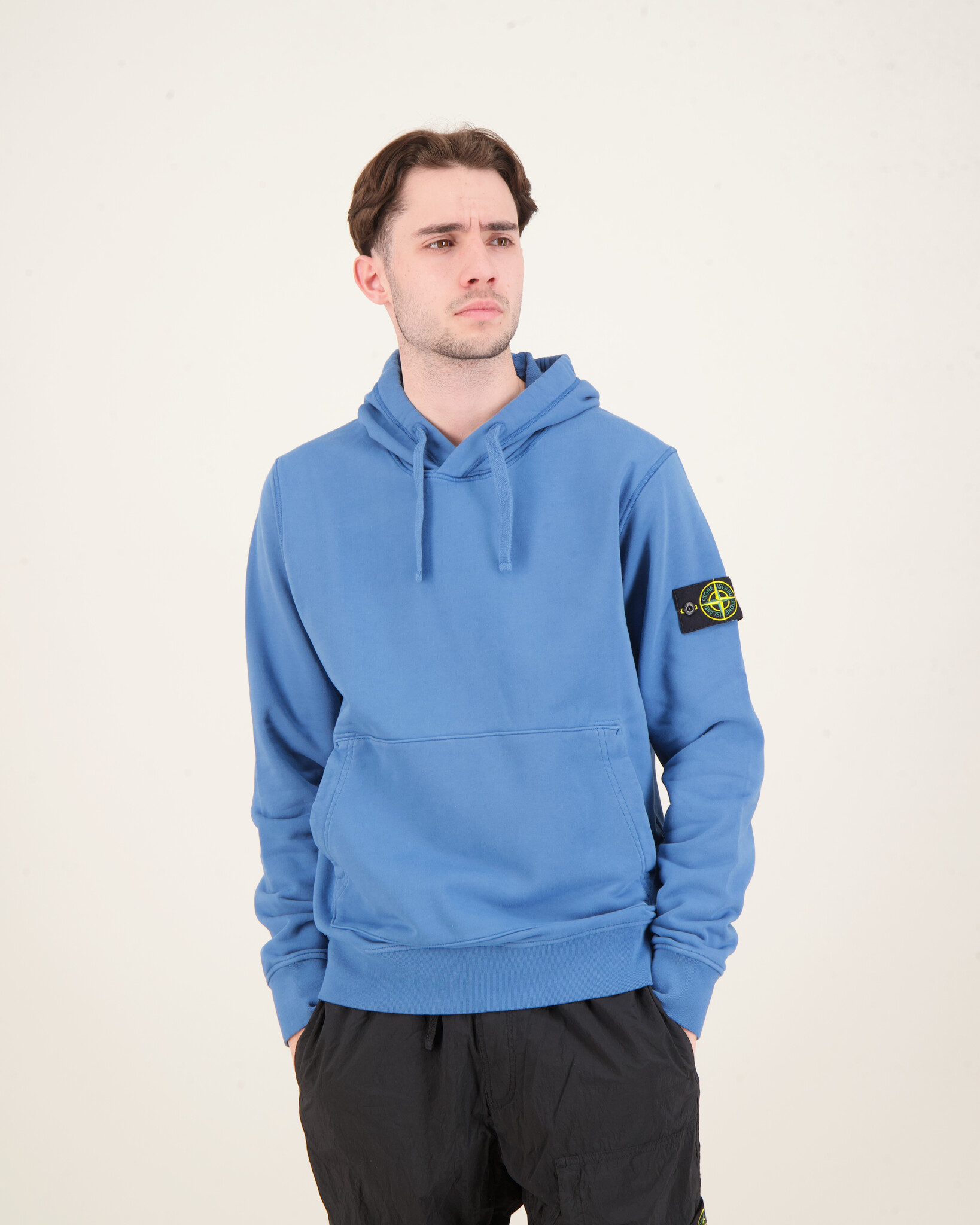 Stone Island 64151 Fleece Hoodie D.Blue - Beachim