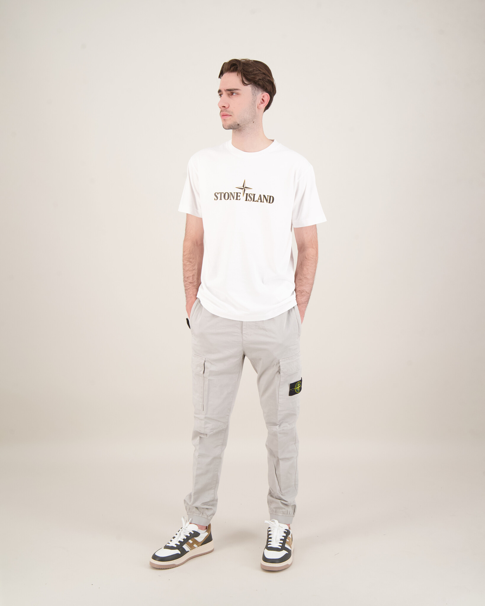 Stone Island 2NS80 Logo T-shirt White - Beachim Stone Island 2NS80 Logo T-shirt White - Beachim
