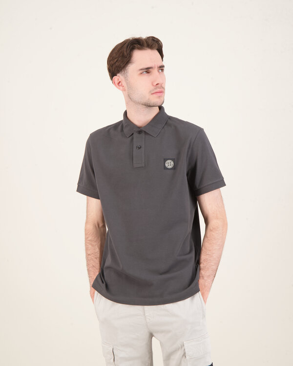 2SC17 Polo Shirt Slim Fit Donker Grijs