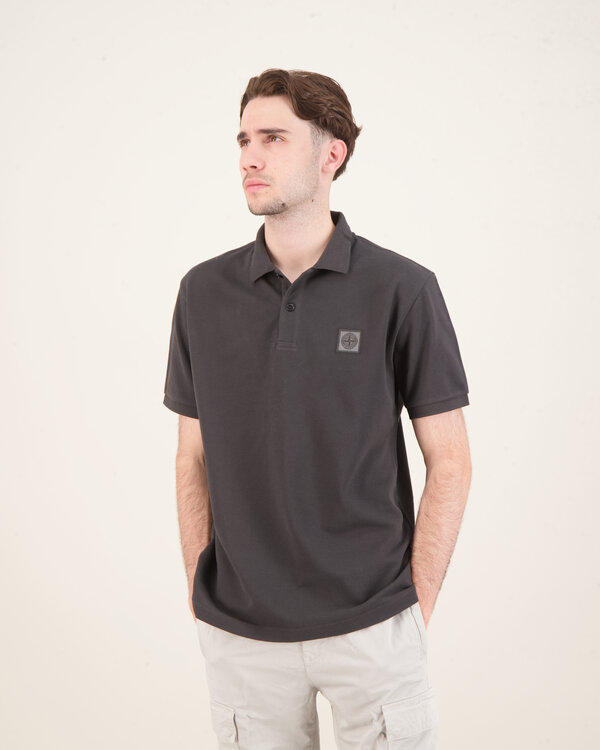 22R39 Polo Regular-Fit T-Shirt Donker Grijs
