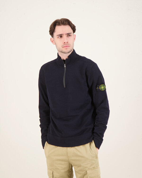 521A1 Zip Up Knitwear Navy