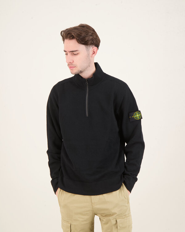 521A1 Zip Up Knitwear Zwart
