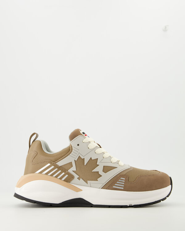Dash Lace-Up Low Top Sneakers Taupe