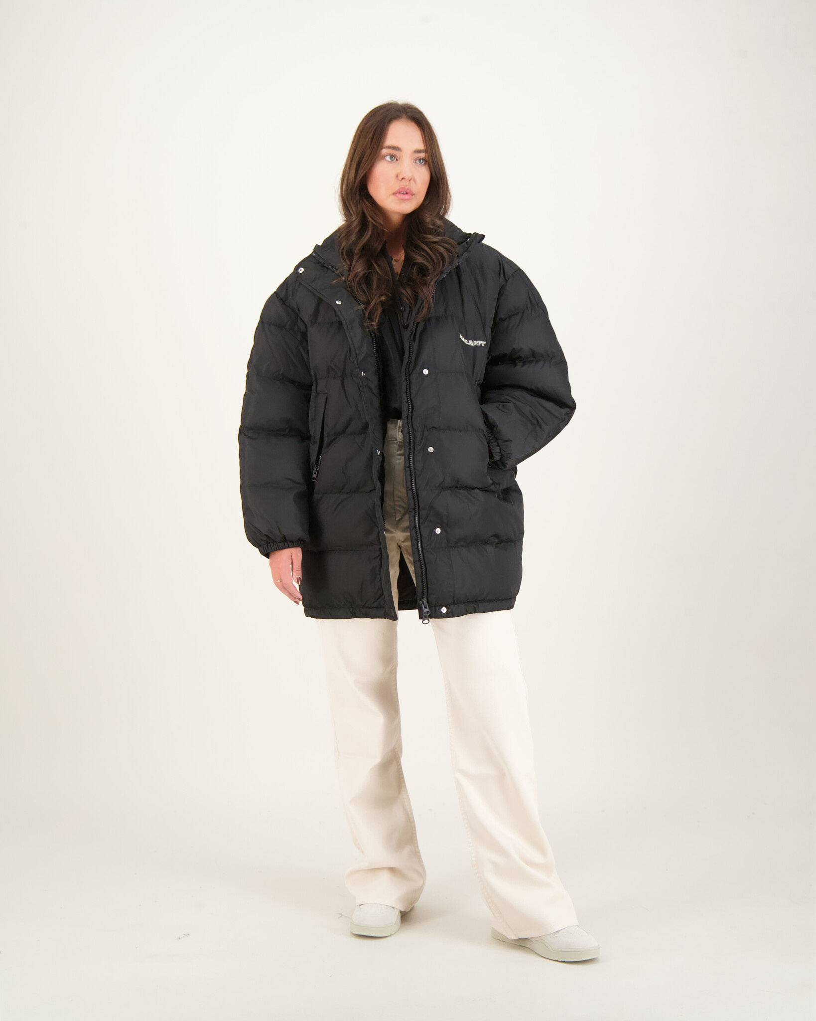 ダウンジャケット・コート Isabel Marant Belize Padding Midnight MA0254FAB3C01E30MI MA0 Isabel Marant Isabel Marant Belize Coat Black - Beachim