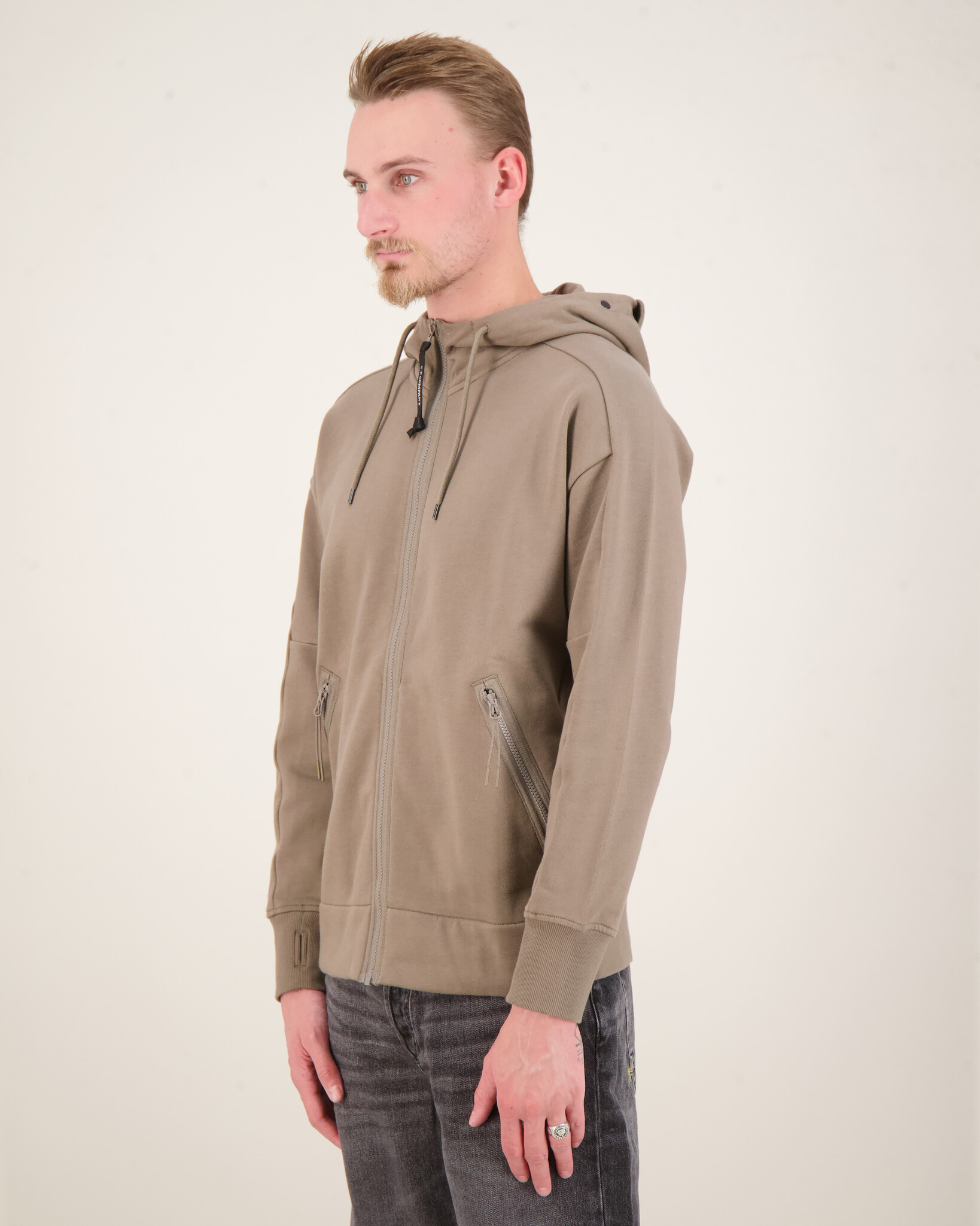 Diagonal fleece goggle hood sweater hotsell