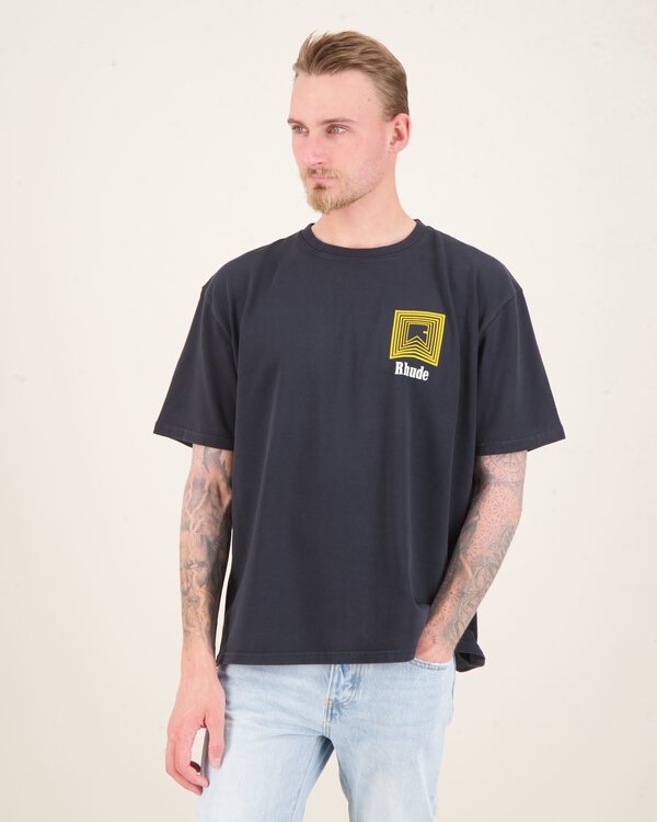 Chevron Logo Repeat T-Shirt Black