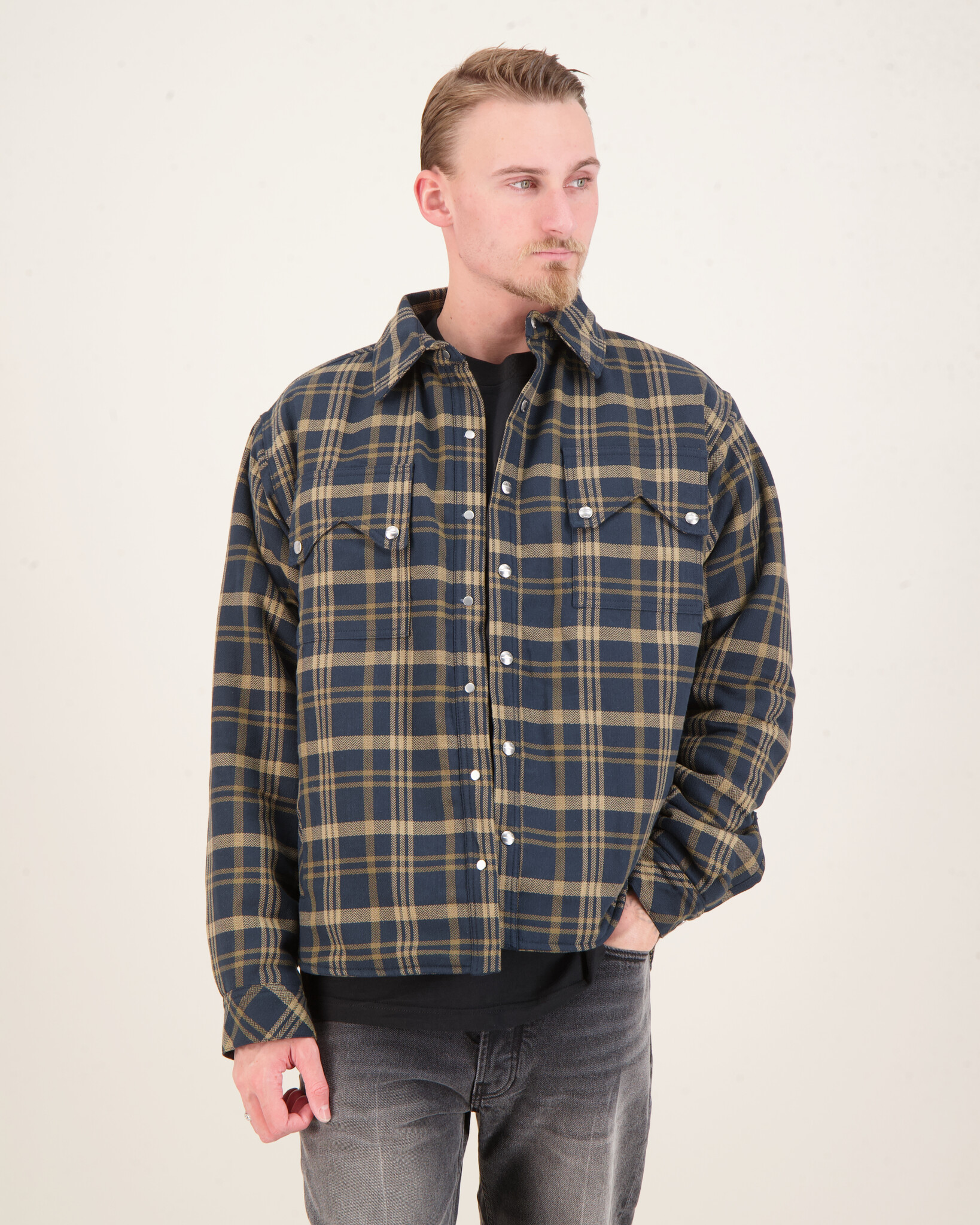 Rhude Flannel Sherpa Overshirt Bruin