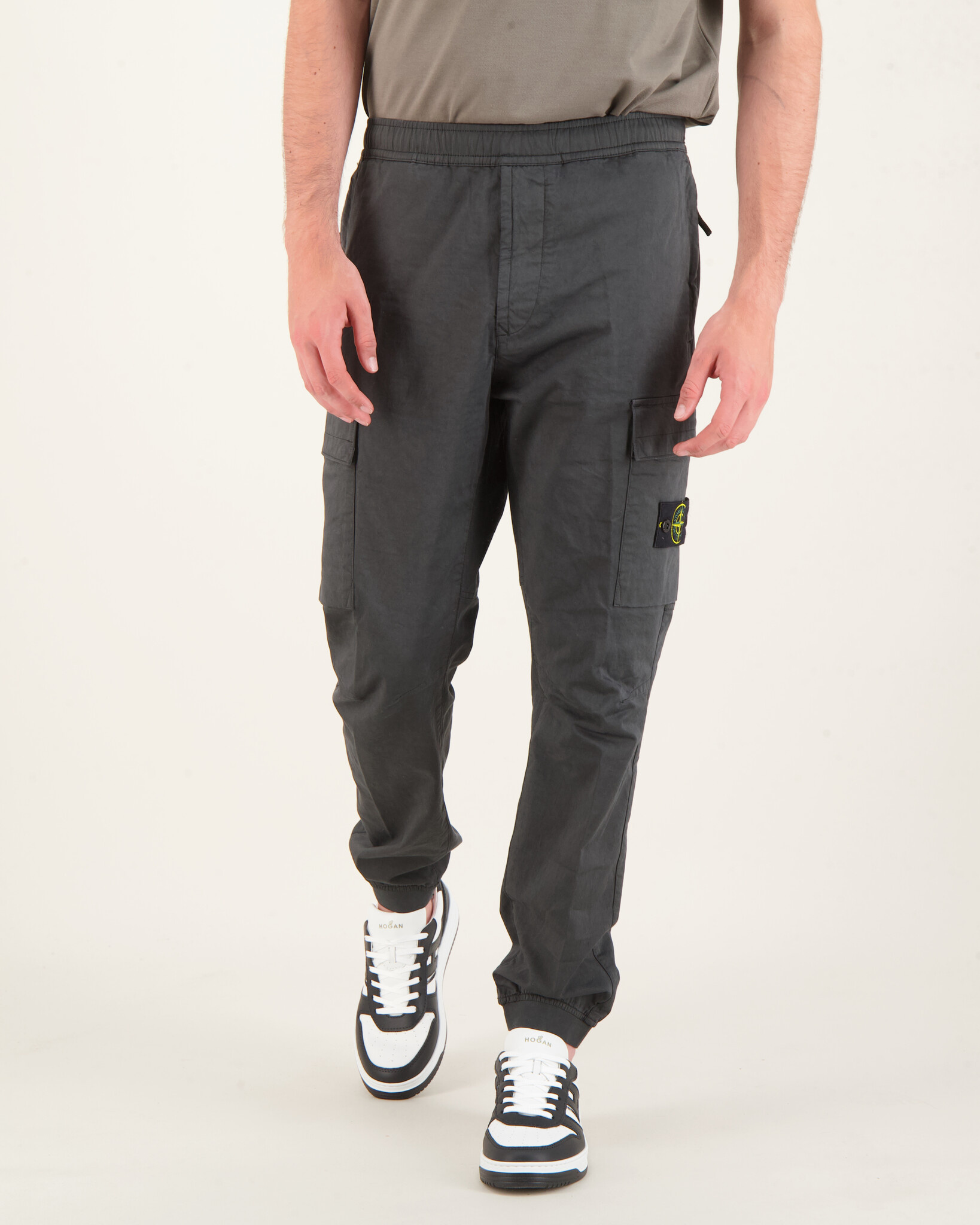 Stone Island 31314 Cargo Pants Lead Grey - Beachim